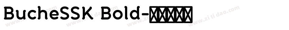 BucheSSK Bold字体转换